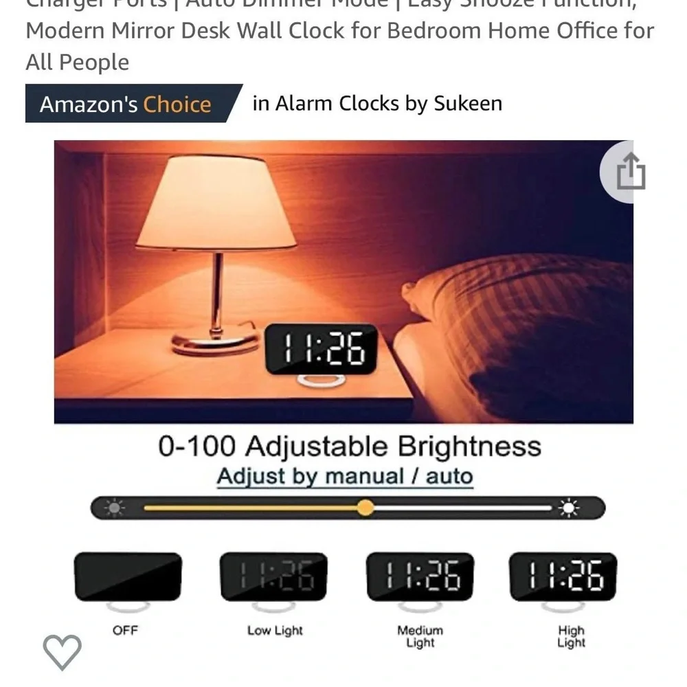 Digital clock / Alarm clock - Picture 2 of 6